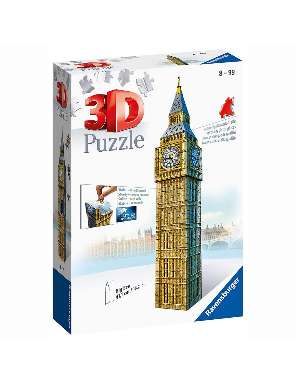 3D Big Ben Puzzle (8-10 Yrs) 1 of 2