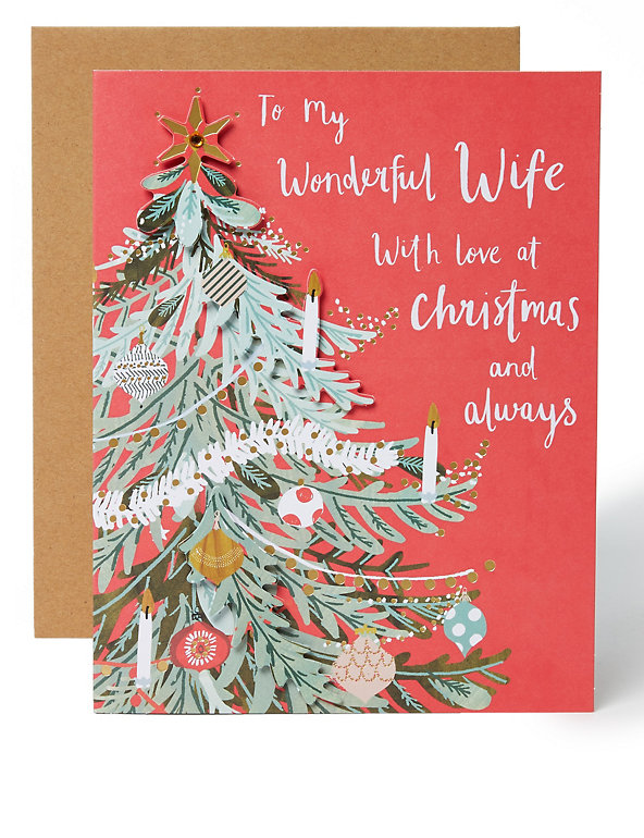 Marks And Spencers Wife Christmas Card 