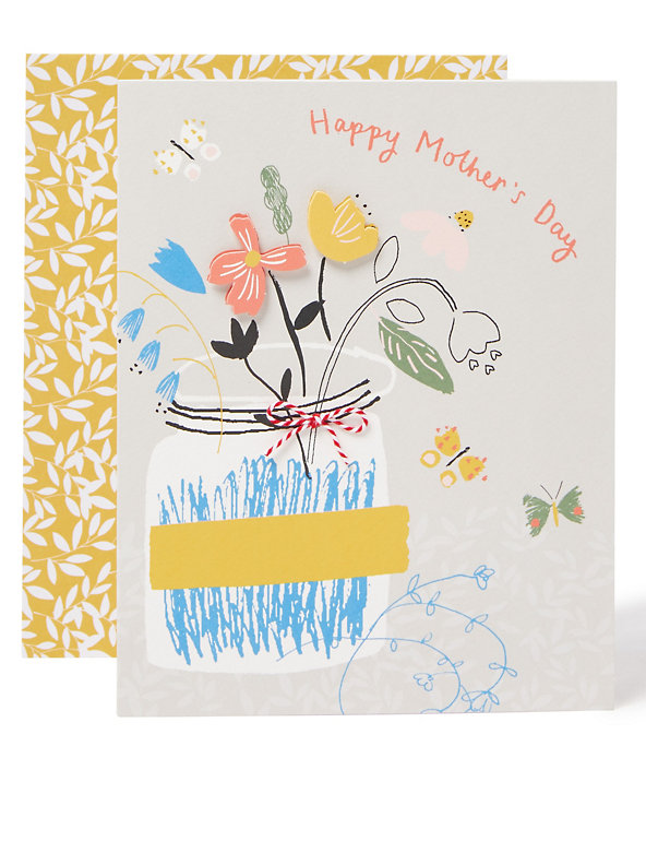Ma Nan Mum Mom Large Personalised Handmade Mother's Day Card Nanny Mummy