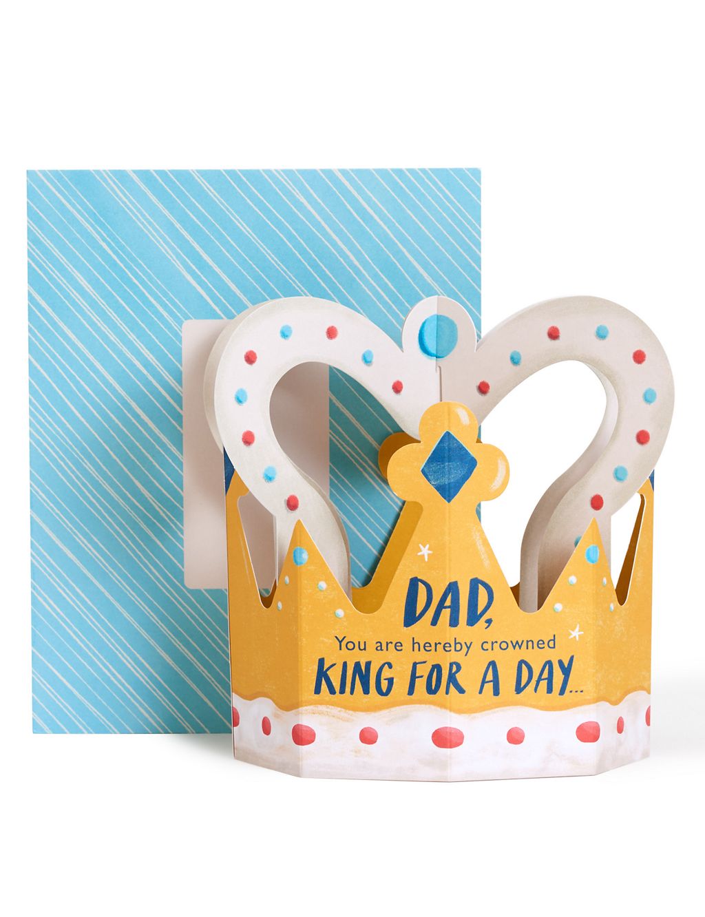 3D Pop-up Crown Father's Day Card for Dad 3 of 3