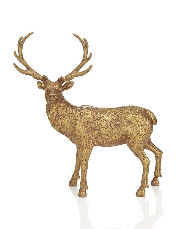 3D Resin Stag Christmas Decoration Image 1 of 2