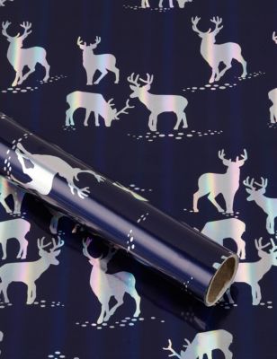 3m Shimmering Stag Roll Wrapping Paper Image 1 of 2