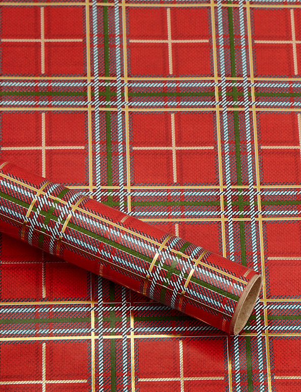 3m Traditional Tartan Roll Wrapping Paper Image 1 of 2