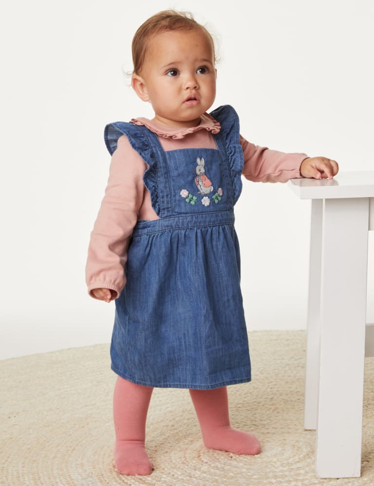 3pc Cotton Rich Peter Rabbit Outfit 0 3 Yrs