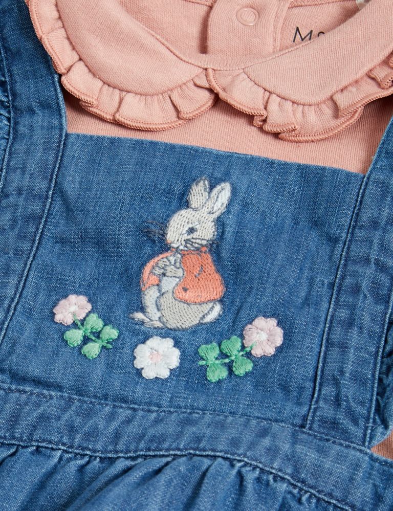 3pc Cotton Rich Peter Rabbit™ Outfit (0-3 Yrs) 7 of 9