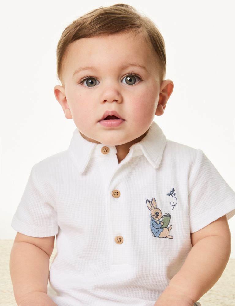 3pc Cotton Rich Peter Rabbit™ Outfit (0-3 Yrs) 8 of 9