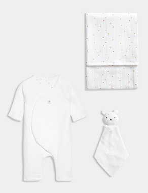 3pc Cotton Rich Sleepsuit Gift Set (0-6 Mths) Image 2 of 3