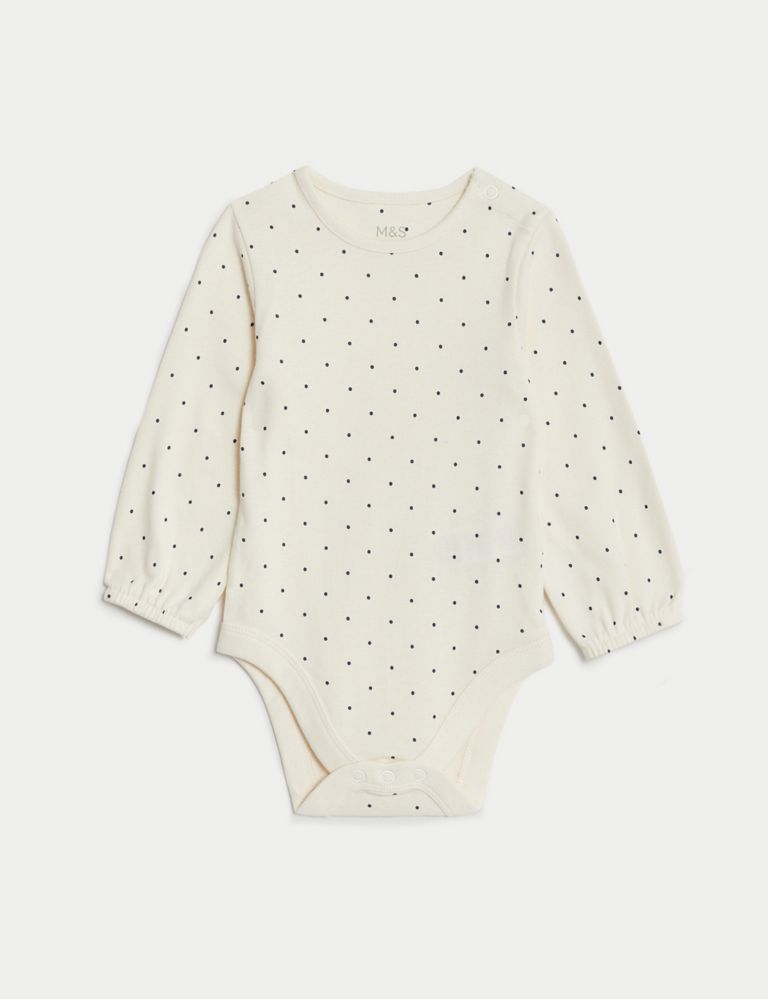 3pc Cotton Rich Spot Outfit (0-3 Yrs) 5 of 8