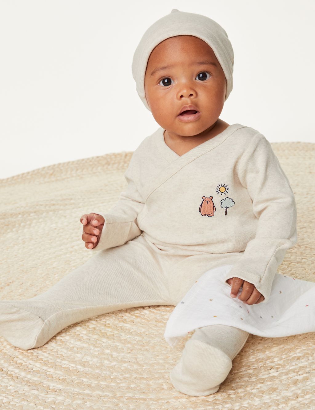3pc Pure Cotton Bear Outfit (7lbs-1 Yrs) 3 of 9