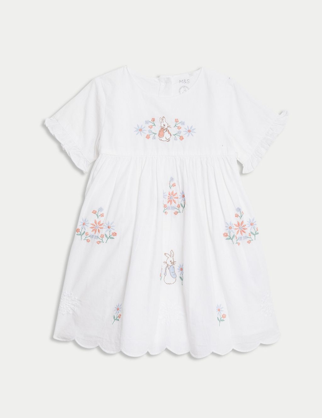 3pc Pure Cotton Peter Rabbit™ Dress Outfit (0-3 Yrs) 2 of 8