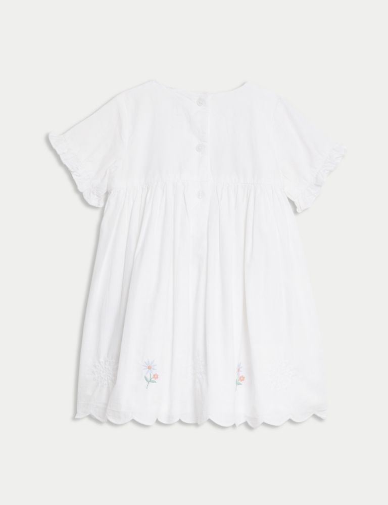 3pc Pure Cotton Peter Rabbit™ Dress Outfit (0-3 Yrs) 4 of 8
