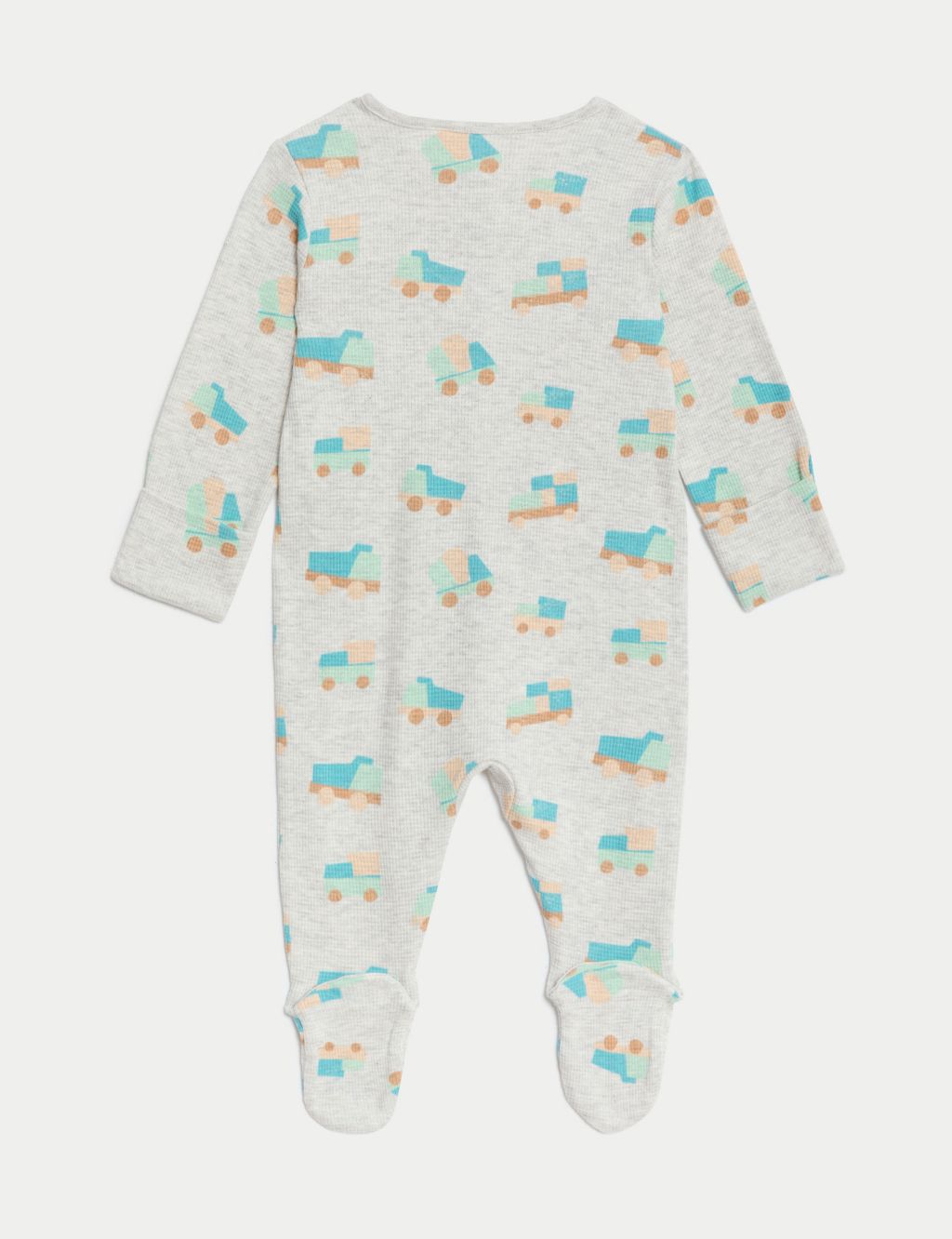 3pc Pure Cotton Tractor Sleepsuits (0-3 Yrs) 2 of 4