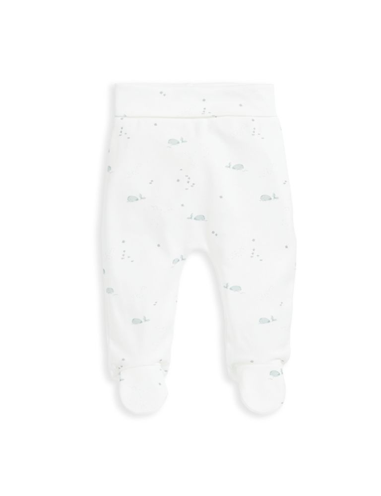 3pc Pure Cotton Whale Outfit (7lbs-6 Mths) 6 of 8