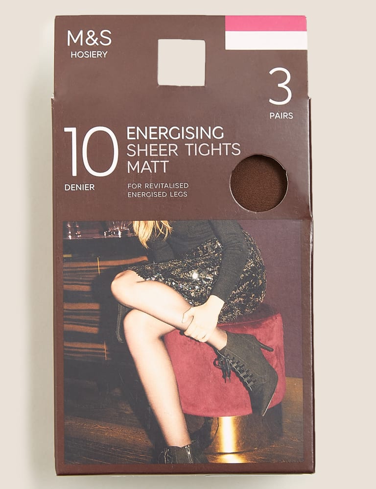 Buy Marks & Spencer Pack Of 3 10 Denier Energising Sheer Tights In