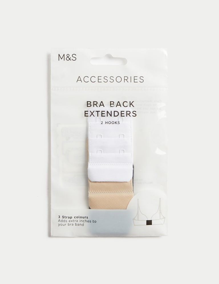 Bra Extender 2 Hooks/3 Hooks/4 Hook, Bra Strap Extensions - 12 Packs  (black, White, Beige, Pink)$bra E