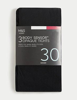 M&S COLLECTION 3pk 30 Denier Body Sensor™ Tights £8.00 at Marks & Spencer