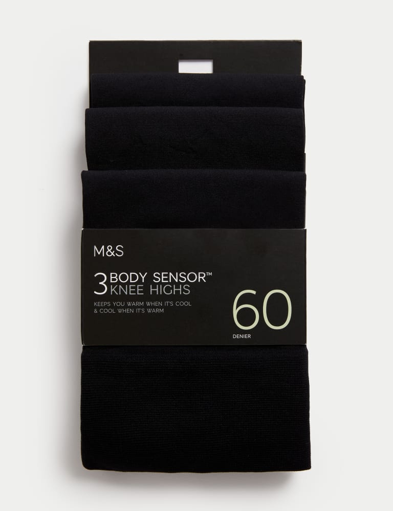 3pk 60 Denier Body Sensor™ Matt Knee Highs 2 of 3