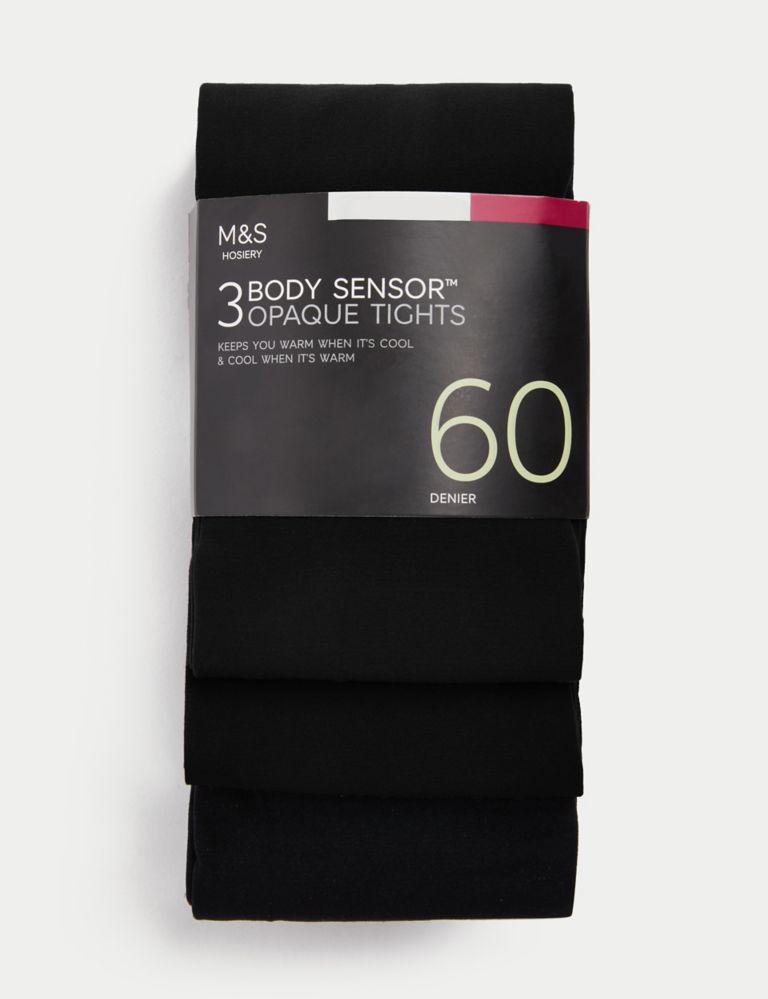 3 Pair Pack 40 Denier Body Sensor™ Tights Black