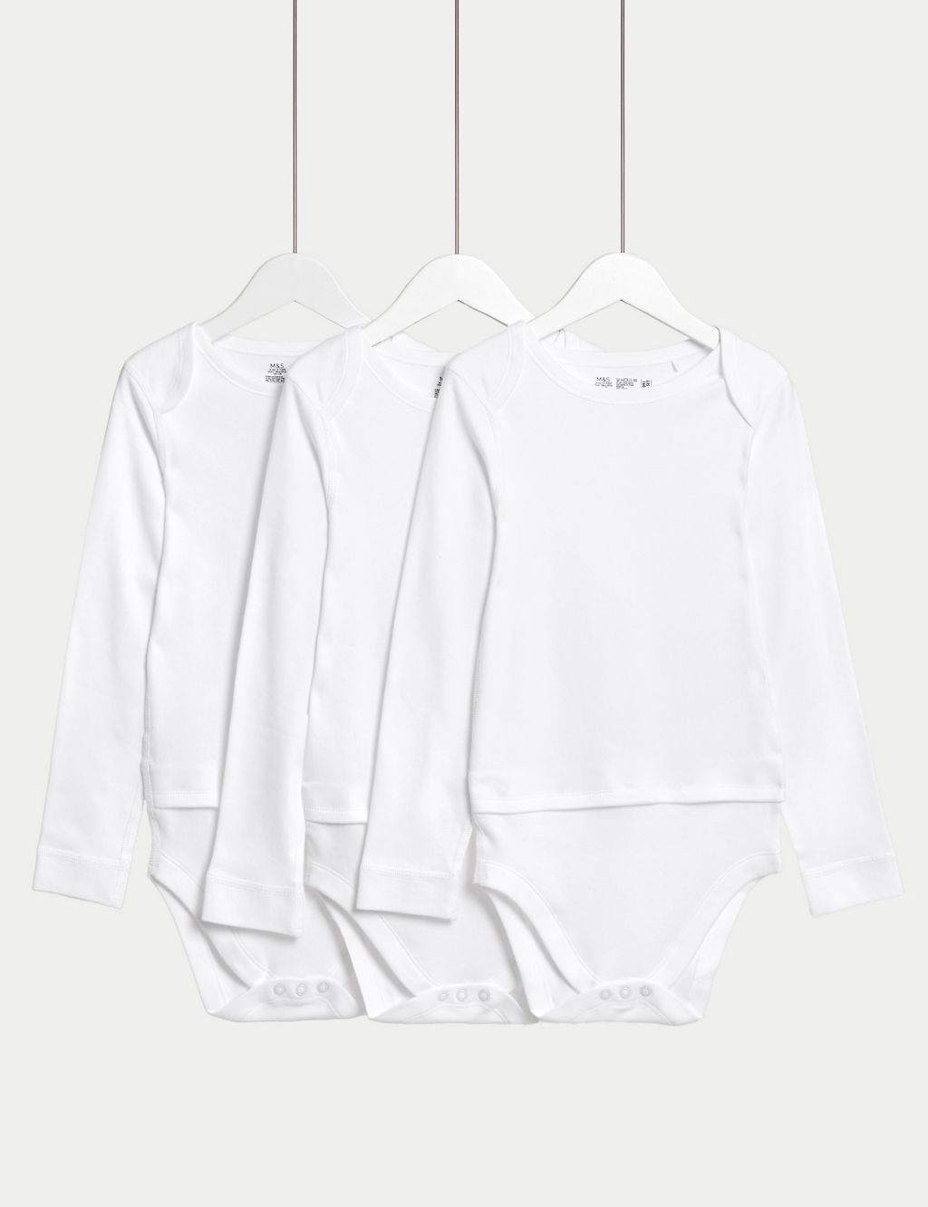 3pk Adaptive Pure Cotton Bodysuits (7lbs-16 Yrs) 3 of 5