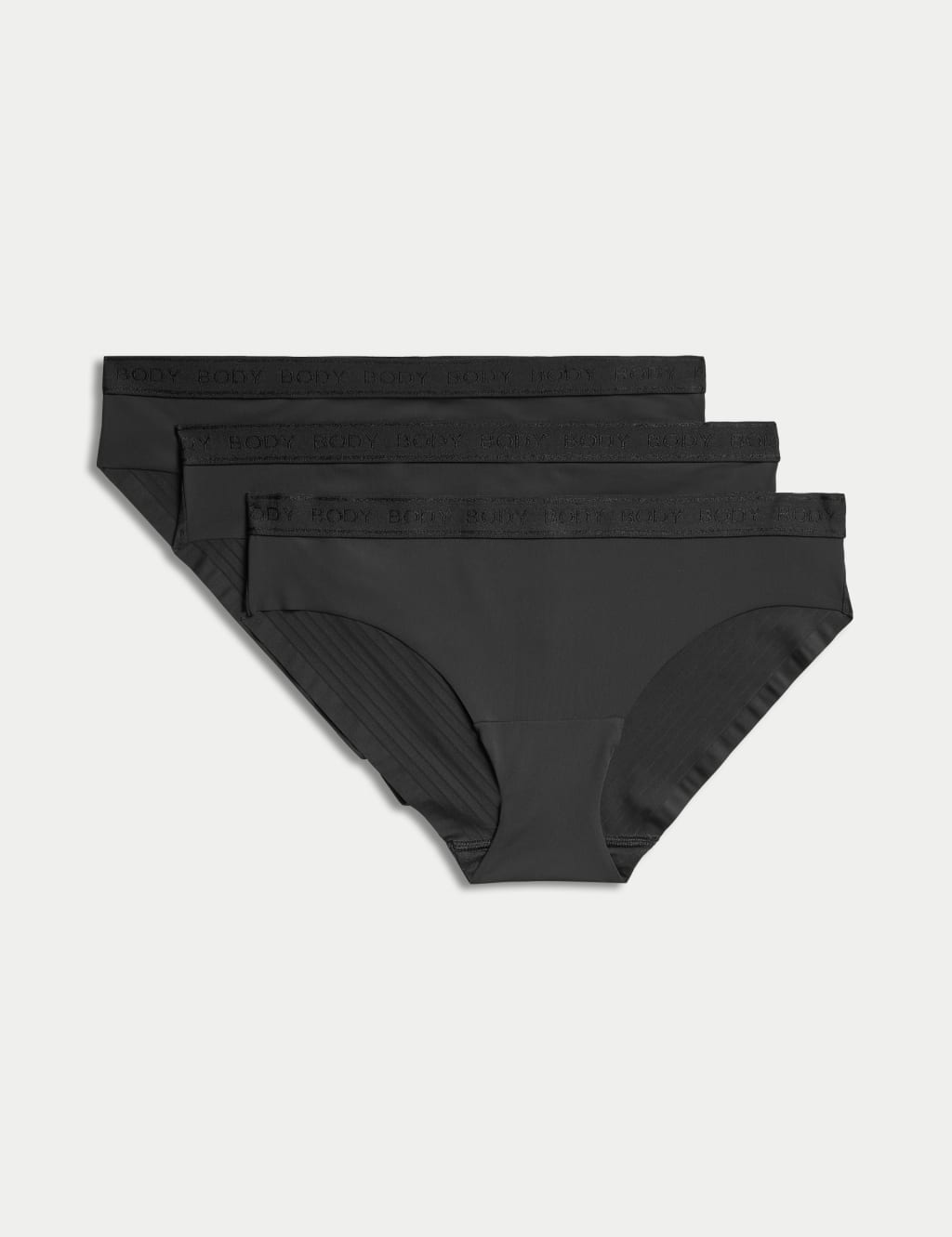 3pk No VPL Low Rise Brazilian Knickers