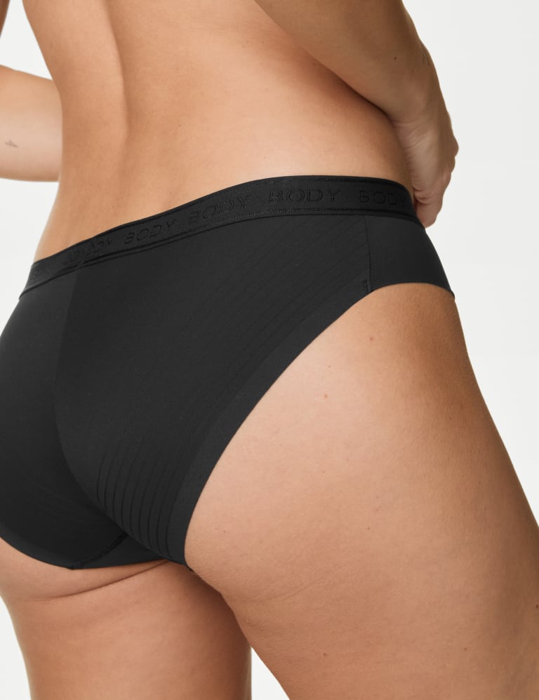 Buy Marks & Spencer Body Soft High Waisted Brazilian Knickers - Black (Pack  of 3) online