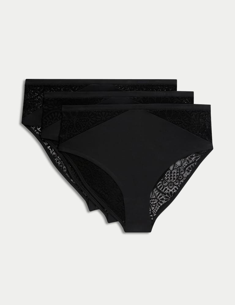 Marks & Spencer Womens Polyamide Solid Shaping Knickers (XL) Black :  : Fashion