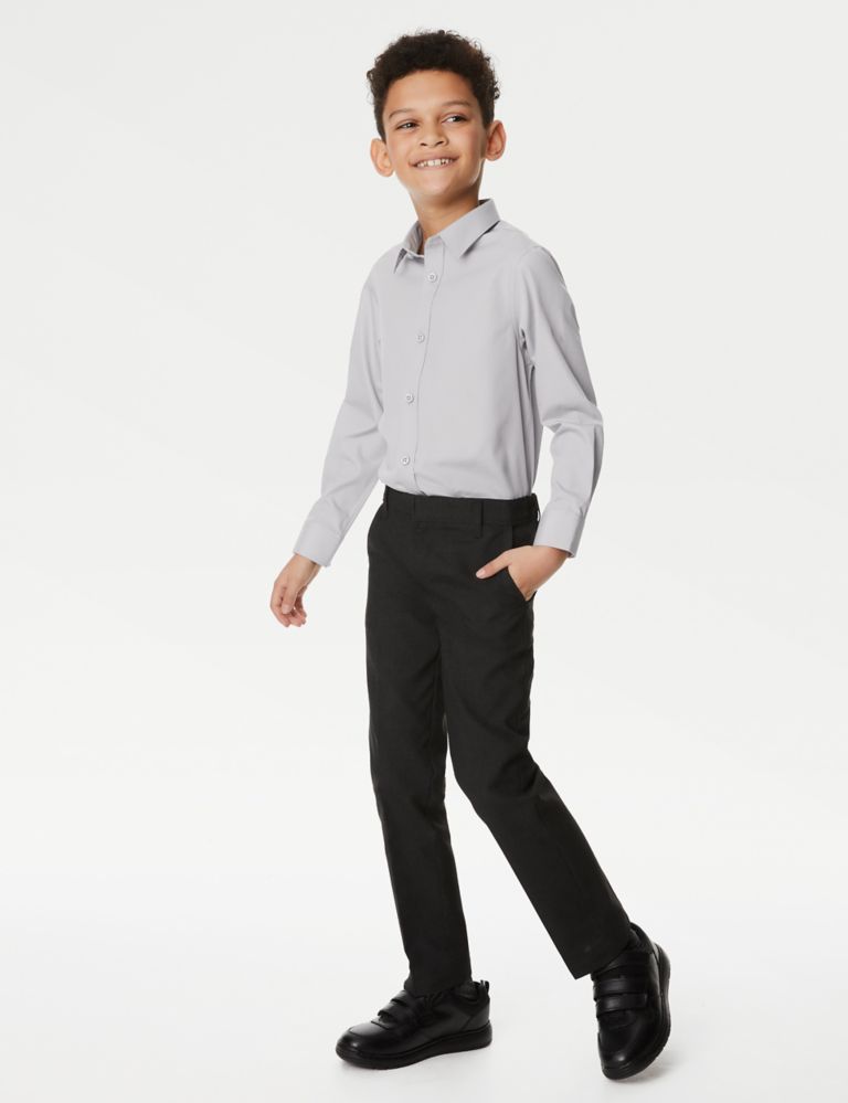 3pk Boys' Easy Iron School Shirts (2-16 Yrs) | M&S Collection | M&S