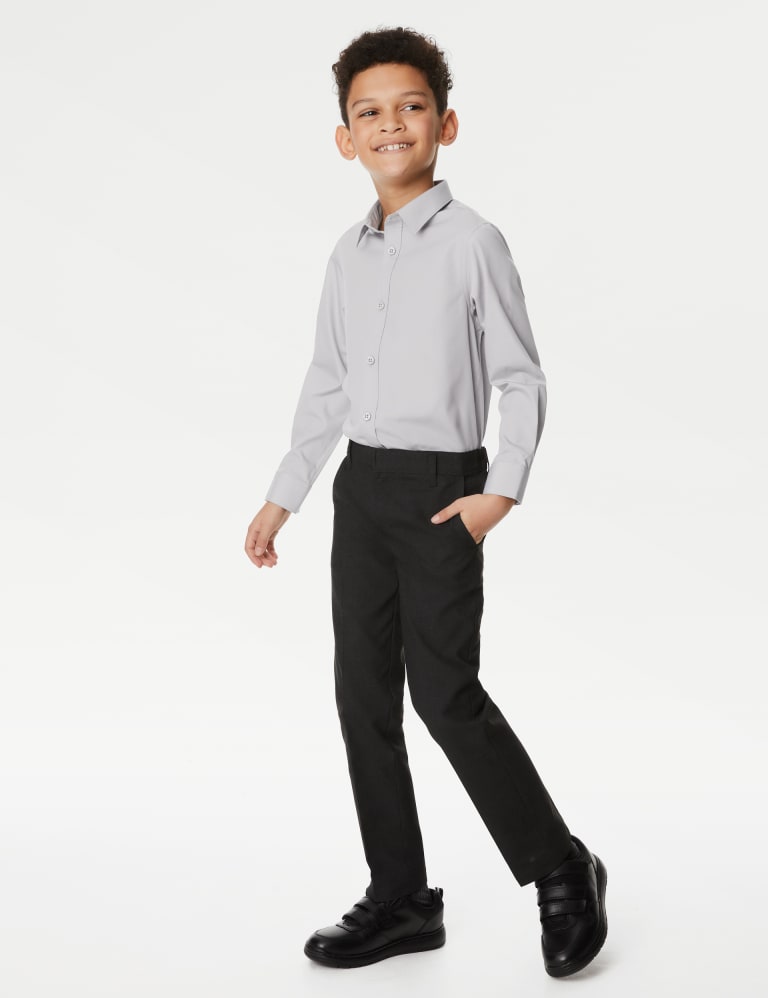 3pk Boys' Easy Iron School Shirts (2-16 Yrs) | M&S Collection | M&S