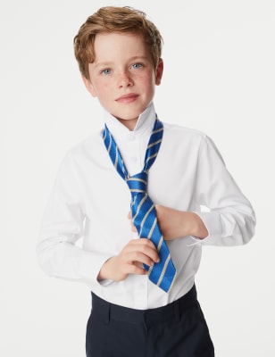 3pk Boys' Easy Iron School Shirts | M\u0026S