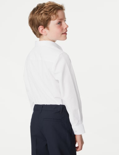 3pk Boys' Plus Fit Easy Iron School Shirts (4-18 Yrs) 3 of 5
