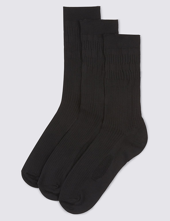 3pk Cool & Freshfeet™ Gentle Grip Socks Image 1 of 1