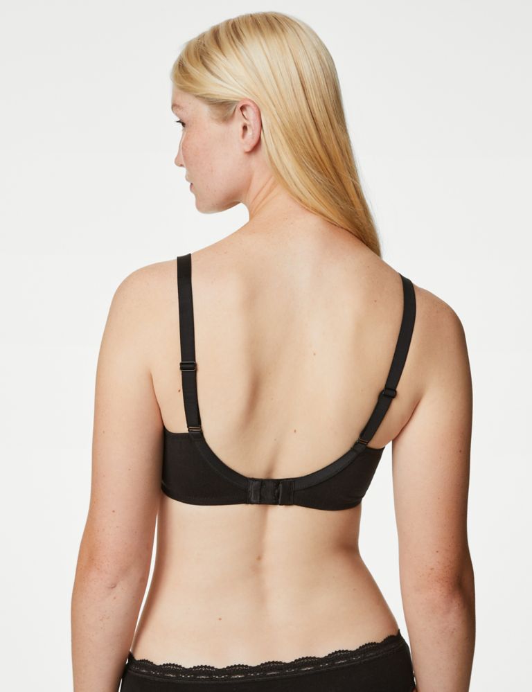 Cotton & Lace Non-Wired Full Cup Bralette