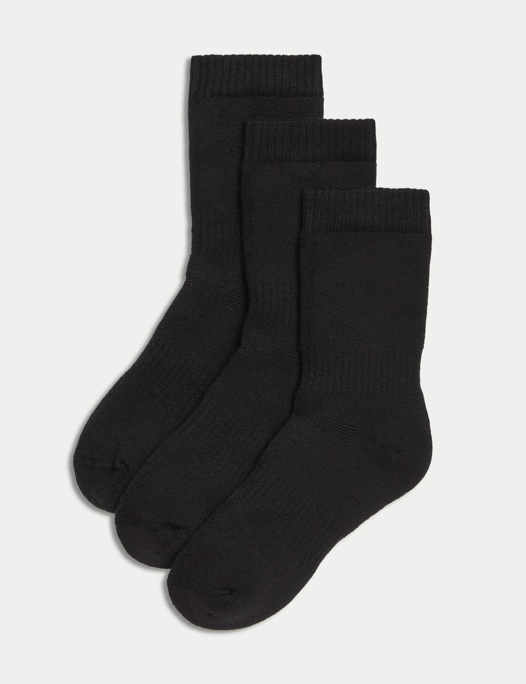 3pk Cotton Blend Thermal Socks | M&S Collection | M&S