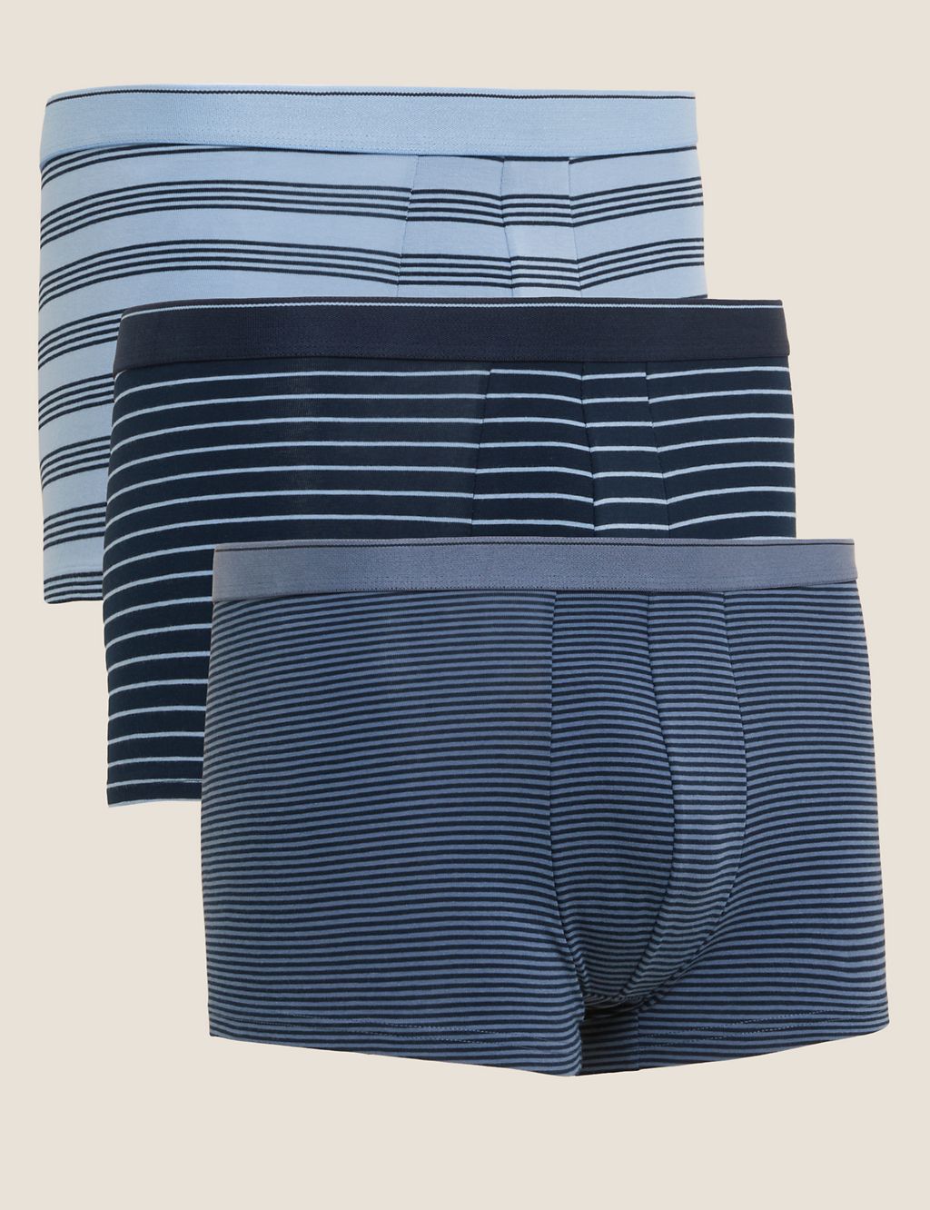3pk Cotton Cool & Fresh™ Striped Hipsters 3 of 3