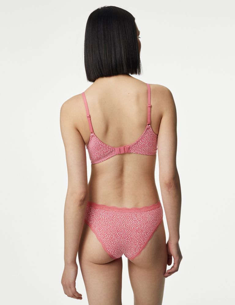 3 Laura Ashley Solids Stripes Floral Pink Blue Lace Trim Bikini Panties  Wm's $30