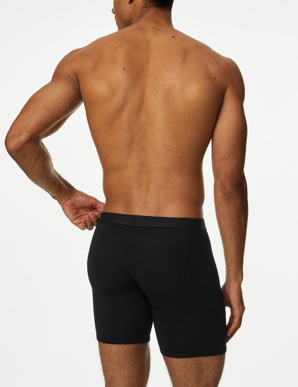 3pk Cotton Rich Cool & Fresh™ Longer Length Trunks | M&S Collection | M&S
