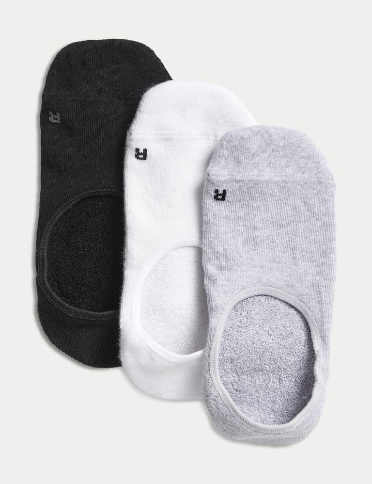 3pk Cotton Rich Footsies Goodmove M S