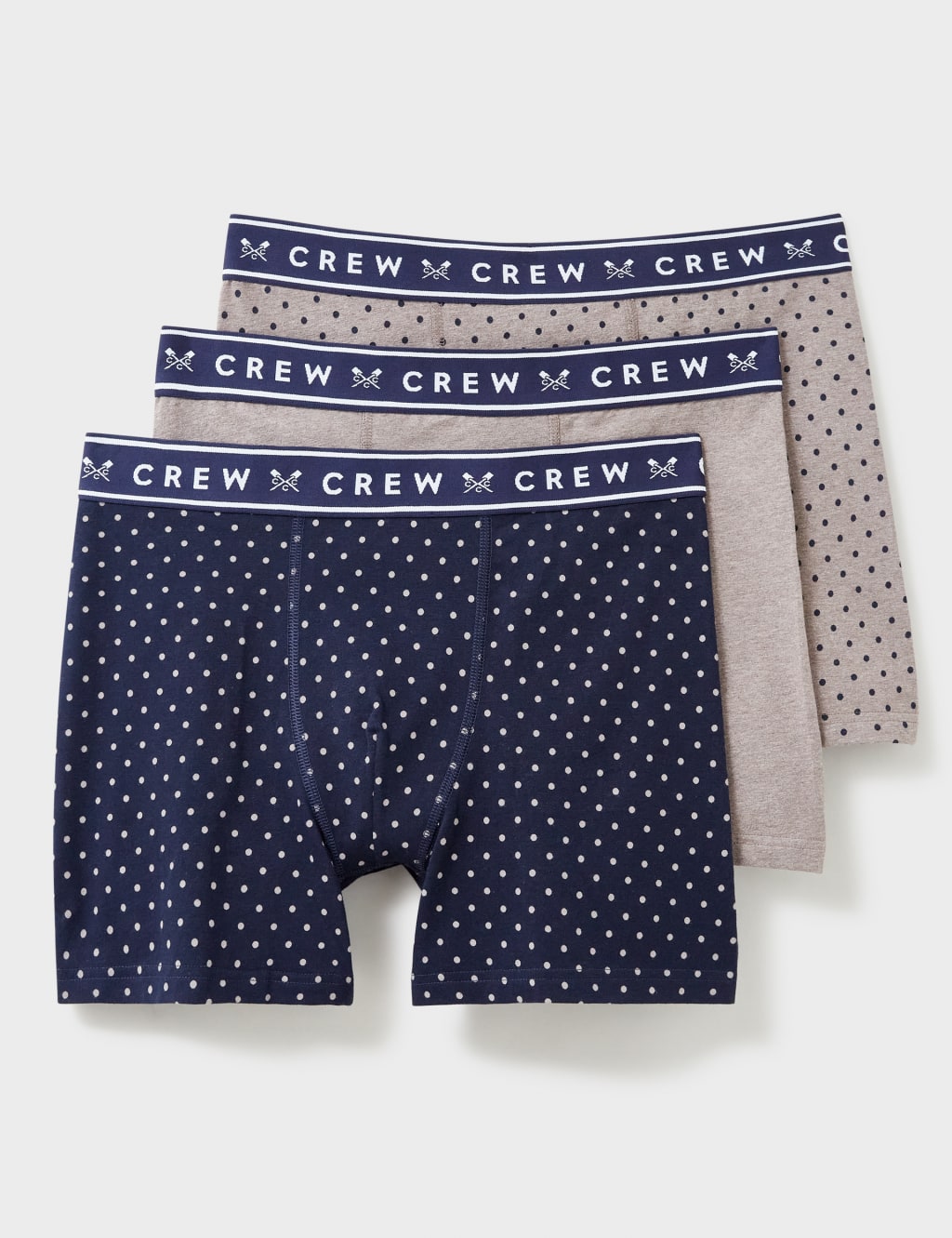 3pk Cotton Rich Jersey Polka Dot Boxers Crew Clothing Mands 0508