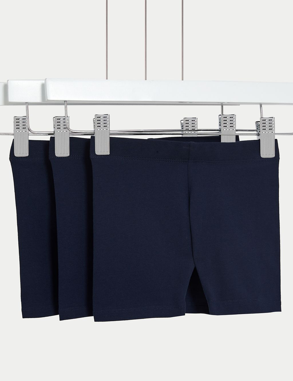 3pk Cotton Rich Plain Shorts (2 - 8 Yrs) 3 of 4
