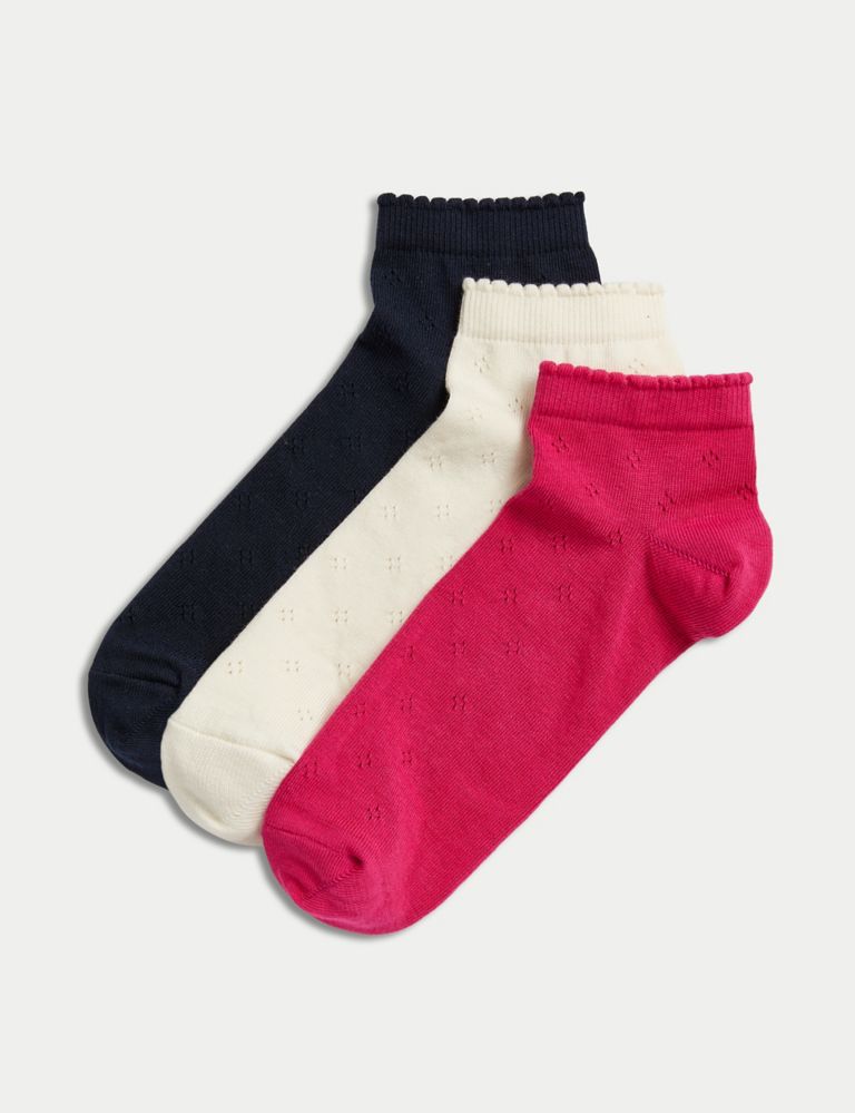 5pk of Short Picot Socks, M&S Collection