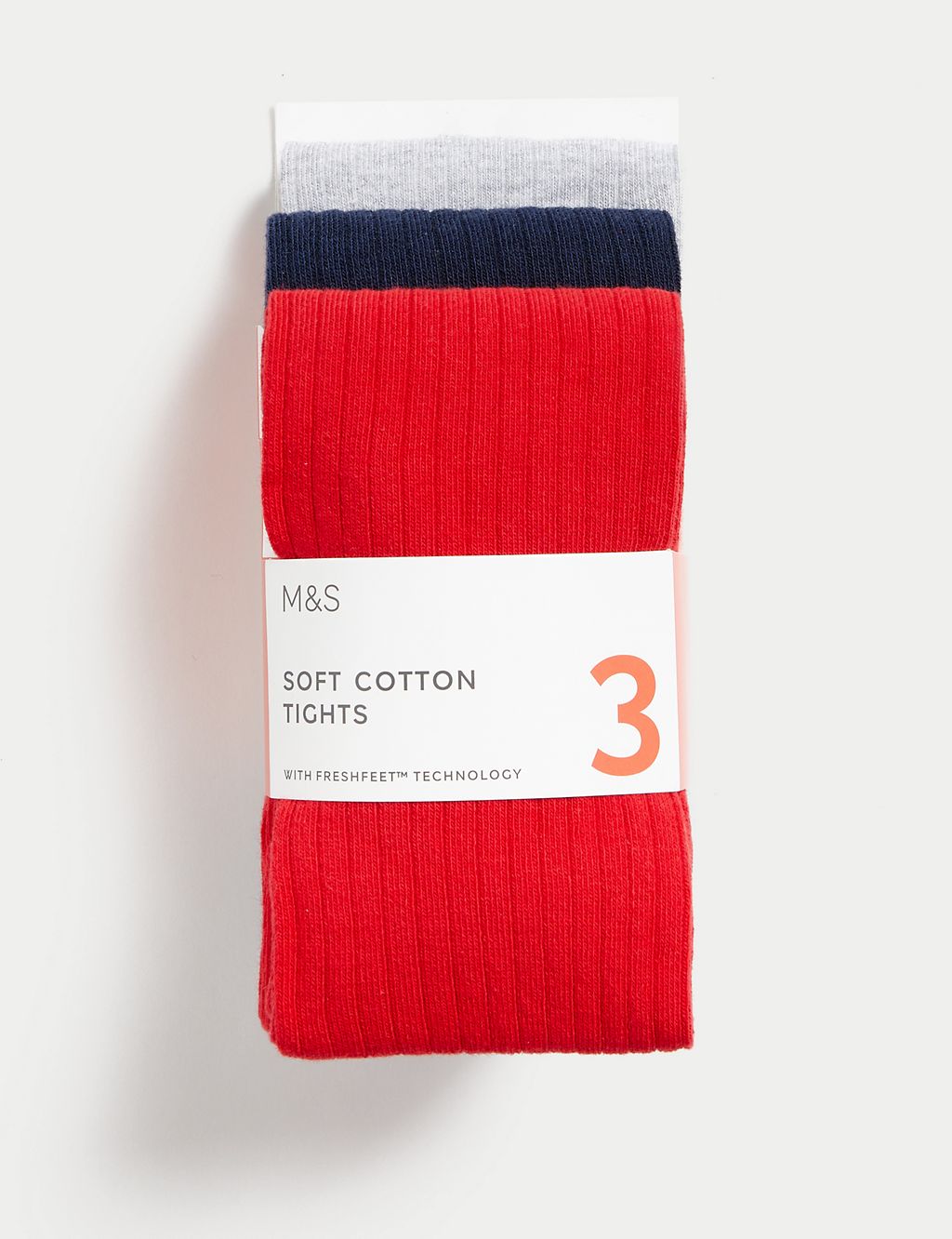 3pk Cotton Rich Ribbed Tights (2-14 Yrs) | M&S Collection | M&S