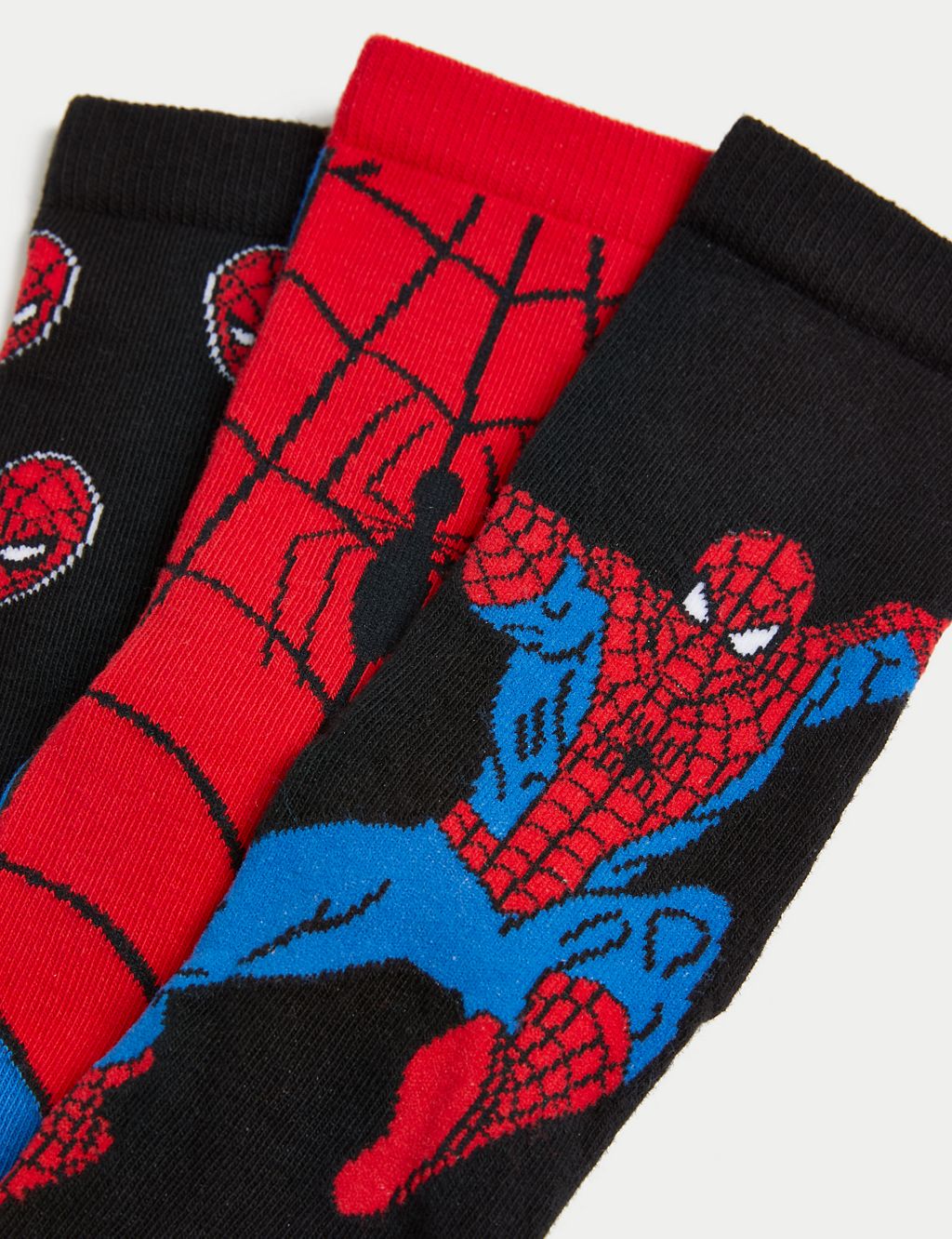 3pk Cotton Rich Spider-Man™ Socks | M&S Collection | M&S