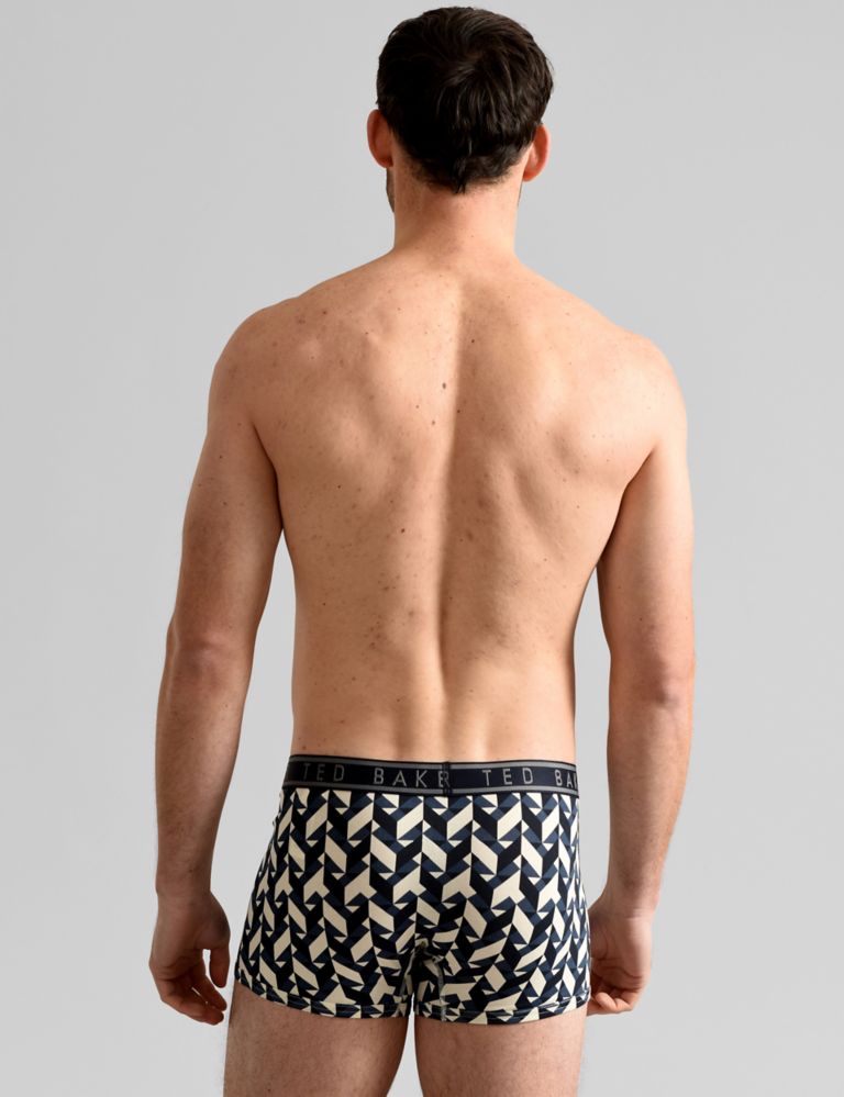 3pk Cotton Stretch Printed Trunks 6 of 6
