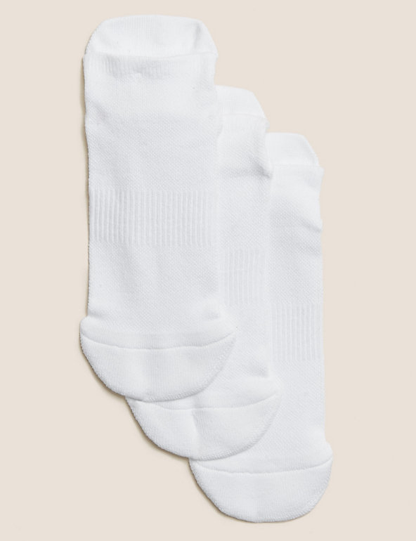 3pk Cotton Trainer Liner Socks Image 1 of 2