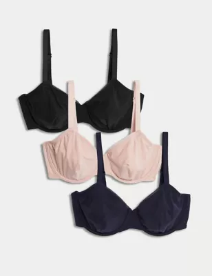 3pk Wired Plunge T-Shirt Bras A-E Marks & Spencer Philippines