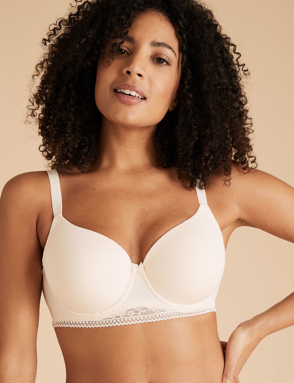 3pk Cotton Wired Full Cup Bras A-E 4 of 5