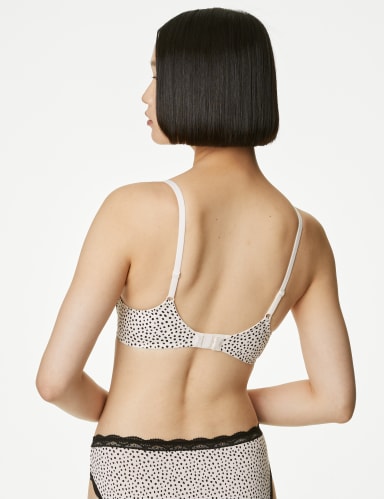 3pk Cotton Wired Plunge T-Shirt Bras A-E 4 of 9