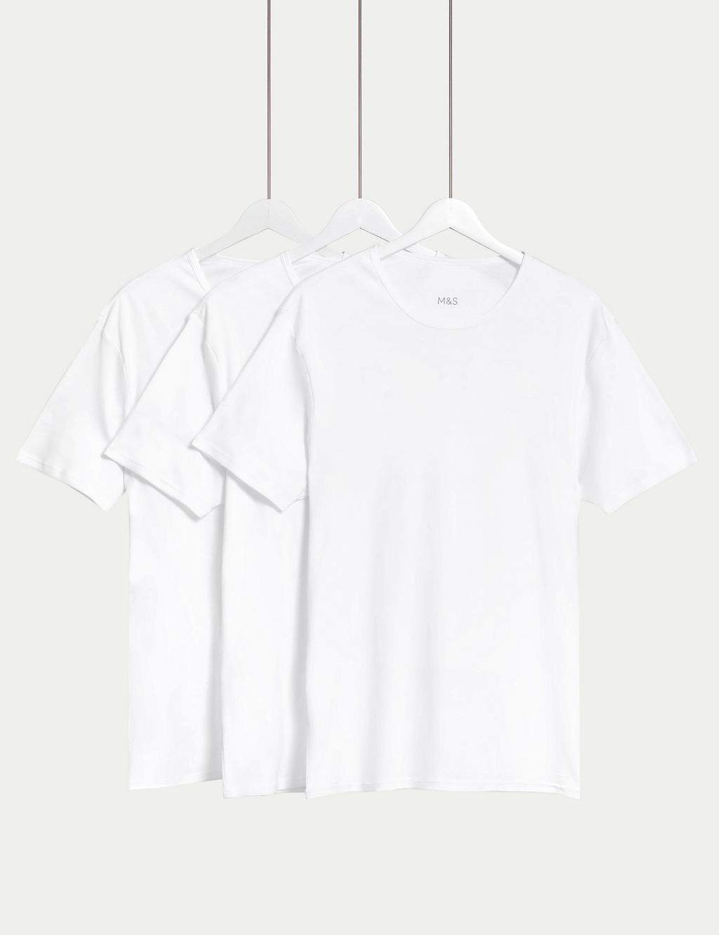 3pk Essential Cotton T-Shirt Vests 3 of 4
