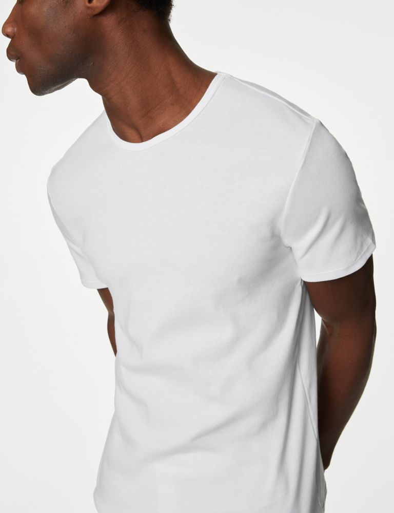3pk Essential Cotton T-Shirt Vests 4 of 4