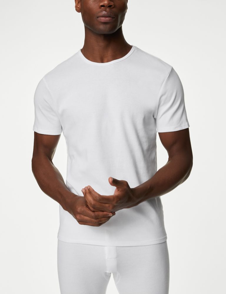 3pk Essential Cotton T-Shirt Vests 2 of 4